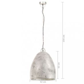 Závesná lampa strieborný kov Dekorhome 42 cm