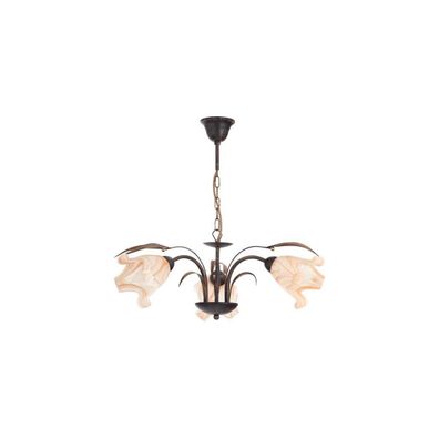 Luster na reťazi DUCATTI 3xE14/10W/230V bronzová