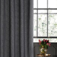 ZÁVES NA KRÚŽKOCH PIERRE CARDIN INGA 140X250 CM ČIERNA