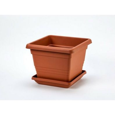 Plastia Podkvetináč Lotos 60 x 60, hnedá