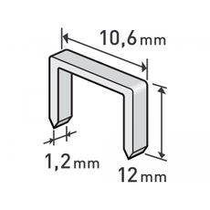 Spony, 12mm - 1000ks