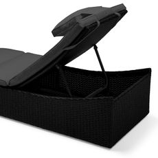 Deokork Ratanové ležadlo skladacie BOLOGNA vr. polstru