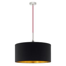 Eglo - LED  Luster na lanku TUNJA 1xE27/60W/230V čierna