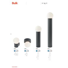 Redo 90642 - Vonkajšia lampa BULK 1xE27/28W/230V 50 cm IP44 antracit