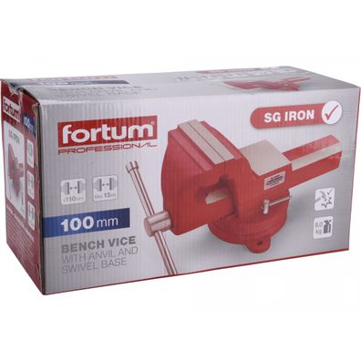 Zverák otočný s kovadlinou, 100mm, SG Iron