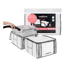 Vákuové/vystužené látkové úložné boxy na oblečenie v súprave 2 ks 42x25x25 cm Life – Compactor
