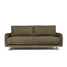 Zelená menčestrová rozkladacia pohovka 218 cm Tori - Bonami Selection