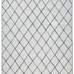 NORTHRUGS - Hanse Home koberce Kusový koberec Twin-Wendeteppiche 103119 blau creme – na von aj na doma - 120x170 cm