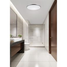 Top Light -LED Kúpeľ. stropné svietidlo SILVER LED/18W/230V IP44 pr. 34 cm chróm