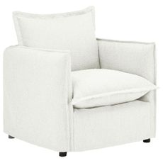 Livetastic KRESLO, textil, biela
