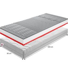 KONDELA BE Tempo 30 New obojstranný penový matrac 90x200 cm PUR pena / látka