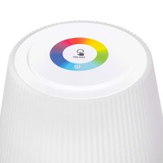 Aigostar - LED RGBW Vonkajšia stmievateľná nabíjacia lampa 4W/5V 3600mAh biela IP54