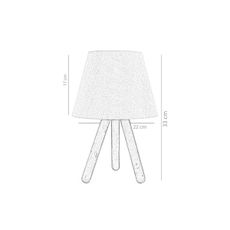 Stolná lampa WOOD 1xE27/60W/230V ružová