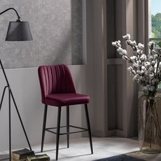 Vento - Claret Red Súprava elegantných stoličiek ( 4 ks)