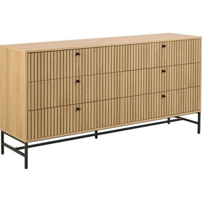 Komoda v dekore duba v prírodnej farbe 158x80x40 cm Albany – Actona