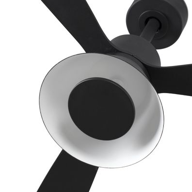 FARO 33761WT-23-LED Stmievateľný ventilátor AMELIA L CONE LED/20W/230V čierny pr.132 cm WT +DO