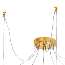 Kolarz 6009.30830 - Luster na lanku RAGGIO 8xE14/25W/230V pavúk 24K zlatý