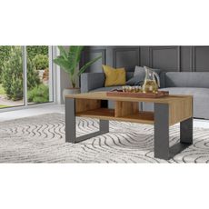 Konferenčný stolík MODERN 2P - antracit/dub artisan