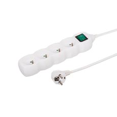 Predlžovací kábel 4G 3x1 Z/U 1,5 m 35415 biely