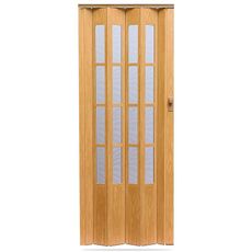 Skladacie dvere Crystalline glass svetly dub