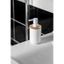 Aqualine - Dávkovač mydla SNOW 350 ml biela/bambus