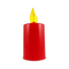 LED Sviečka LED/2xAA teplá biela 10,8 cm červená