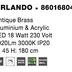 LED luster Orlando 45 mosadz