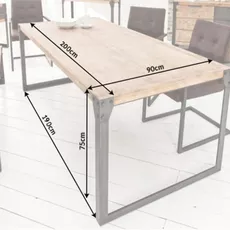 Jedálenský stôl FINEUS Dekorhome 200x90x75 cm