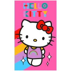 Detský uterák Hello Kitty - motív Rainbow - 100% bavlna - 30 x 50 cm