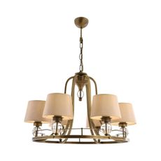 Luster na reťazi NARA 6xE27/40W/230V mosadz