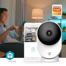 Nedis WIFICI12CWT - Inteligentná kamera Smartlife 5V 3MP Full HD 1296p Wi-Fi