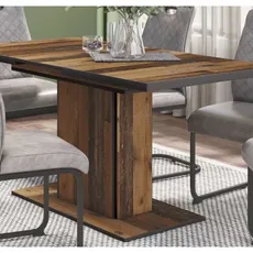 Rozkladací jedálenský stôl Ariana 120x80 cm, vintage optika dreva%