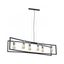 Luster na lanku TUNJA 6xE27/60W/230V čierna/chróm