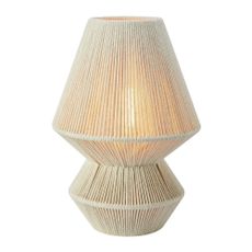 Stolová lampa v prírodnej farbe s textilným tienidlom (výška 34 cm) Razzo – Markslöjd