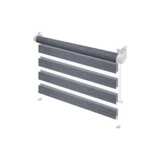 Antracitová roleta deň a noc 42,5x150 cm Zebra Silvalin – Gardinia