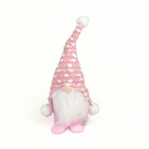 Vianočný textilný škriatok Pinky, 23 cm