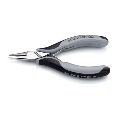 Elektronické montážne kliešte 115 mm Knipex 35 22 115 ESD - leštená hlava, viaczložkové puzdrá