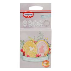 Súprava veľkonočného vykrajovadla a 4 dekoračných šablón Dr. Oetker