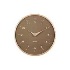 Karlsson 5995MG dizajnové nástenné hodiny hnedé,priemer 30 cm