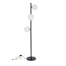 Čierna stojacia lampa (výška 150 cm) Kama - Candellux Lighting