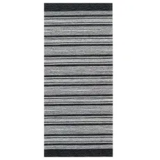 Oriental Weavers , Protišmykový ručne tkaný behúň Laos 125 / 999X, 55x85, čiernobiela, chodba / predsieň