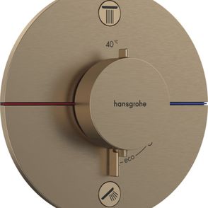 Vaňová batéria Hansgrohe ShowerSelect Comfort S bez podomietkového telesa kartáčovaný bronz 15554140