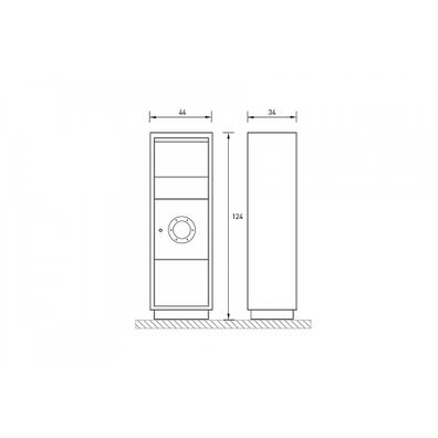 Radius design cologne Schránka na listy RADIUS DESIGN (LETTERMANN standing ovation 2 blue 601N) modrá