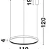 LED luster Preston 110 čierne