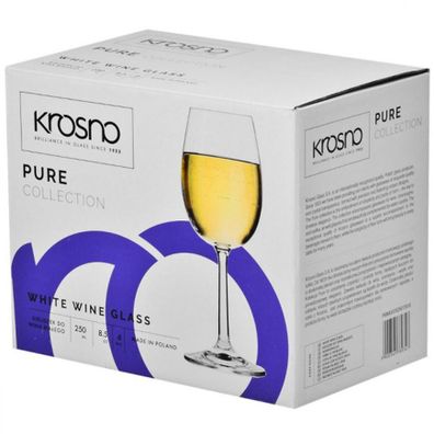 Sada pohárov na biele víno Pure 6x250 ml