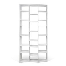 Biela knižnica 108x224 cm Valsa – TemaHome