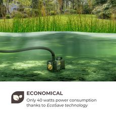 Waldbeck Lagoon 5200, rybníkové čerpadlo, 5200 l/h, EcoSave: 40 W, výška zdvihu 4,8m