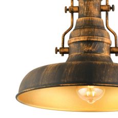Luster na reťazi 1xE27/40W/230V bronzová