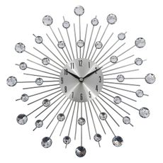 Ambia Home NÁSTENNÉ HODINY, strieborná, 33 cm