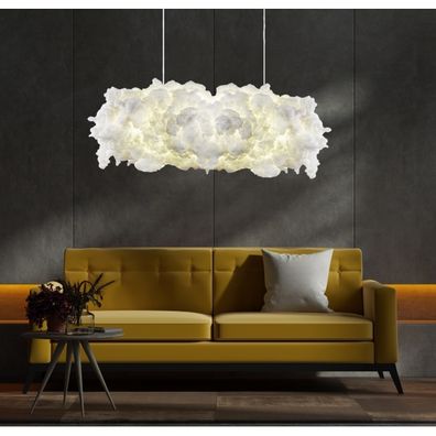 Luster na lanku SERENE 1xE27/40W/230V biela